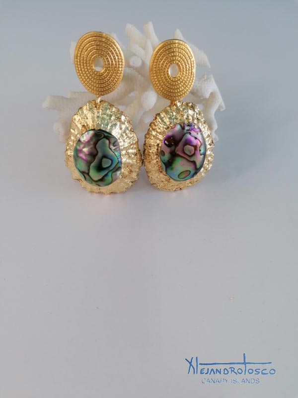 Pendientes lapa abalon