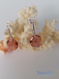 [AT-J-XXX84] Pendientes swarovski caracola rosa