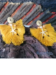 [AT-J-XXX89] Pendientes crochet mostaza